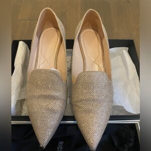 Nicholas Kirkwood Casati Pearly Metallic
Loafer, Champagne, Size 37.5